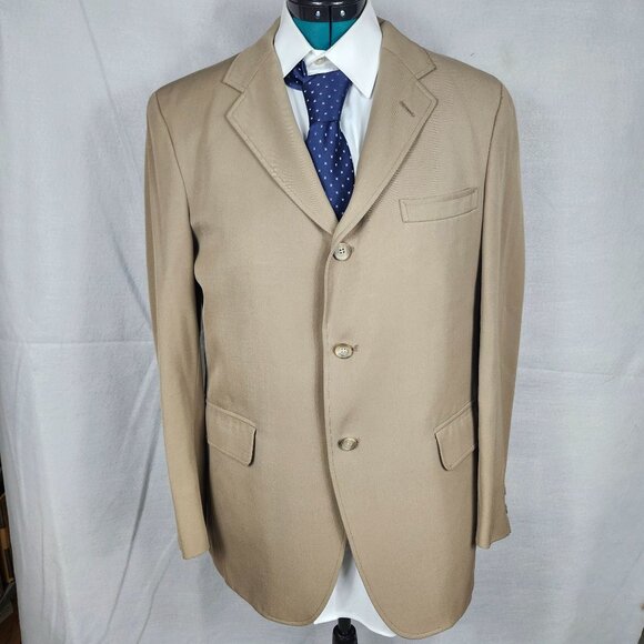 Jos. A. Bank Mens Tan Wool Blend 2-Button Blazer Jacket - Picture 1 of 6